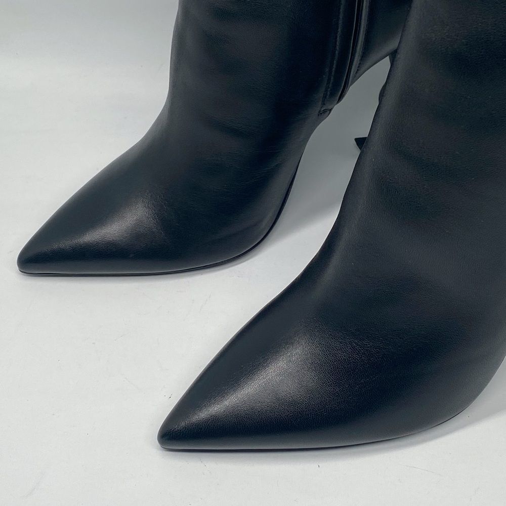 Saint Laurent Opyum Logo Leather Booties size 39.5 - Picture 6 of 16